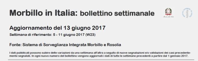 bollettino morbillo n.12